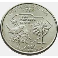 USA 1/4 DOLAR 2000 SOUTH CAROLINA 1788 D Mint Denver WASHINGTON