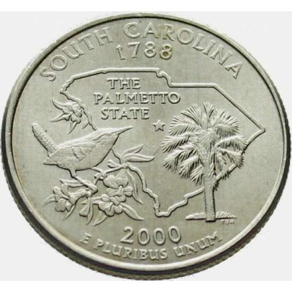 USA 1/4 DOLAR 2000 SOUTH CAROLINA 1788 D Mint Denver WASHINGTON