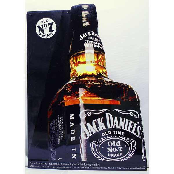 PLECHOVÁ REKLAMNÍ CEDULE JACK DANIELS OLD NO 7 BRAND 39x52cm