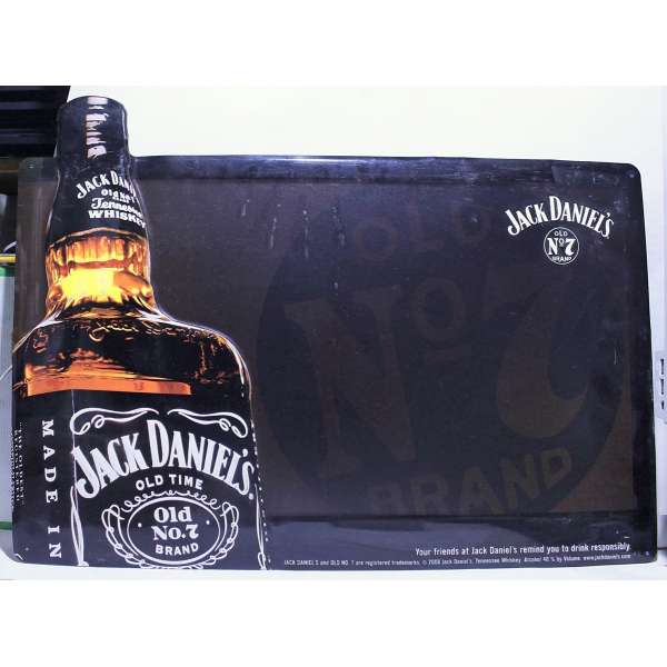 PLECHOVÁ REKLAMNÍ CEDULE JACK DANIELS OLD NO 7 BRAND 68x42cm